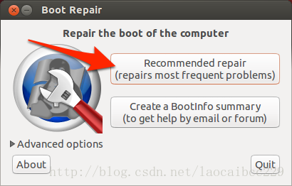 Ubuntu16.04引导修复（bootrepair）