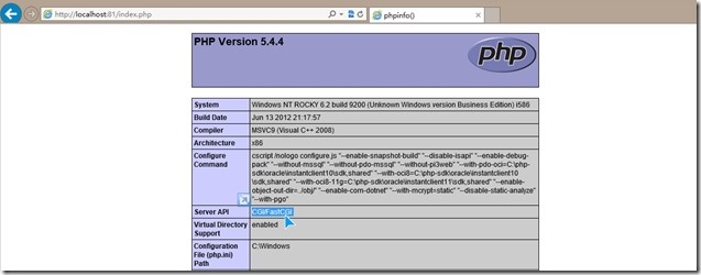 Windows8IIS配置PHP运行环境
