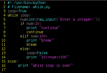 DebianLinux下的Python学习——控制流