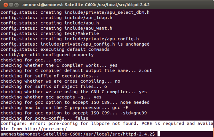 Ubuntu12.04下安装Apache2.4.2