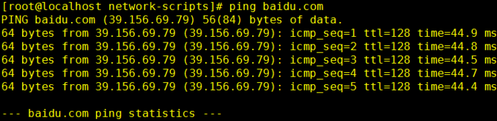 解决CentOS7Ping不了外网的问题ping：baidu.com:未知的名称或服务