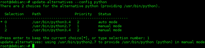 Debian中如何切换默认Python版本
