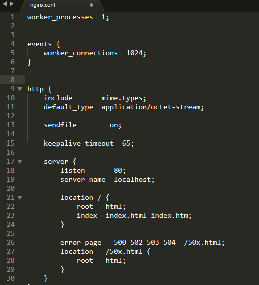 3、Nginx的常用命令和配置文件