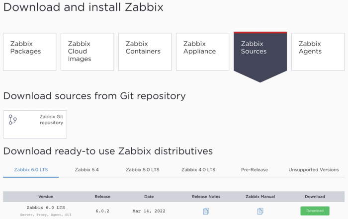 CentOS7源码安装Zabbix6.0