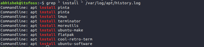 列出Ubuntu和Debian上已安装的软件包